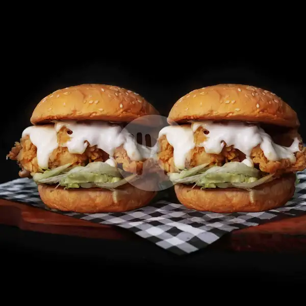 The OG Chicken Burger Combo | Burger Bros, Mulyorejo