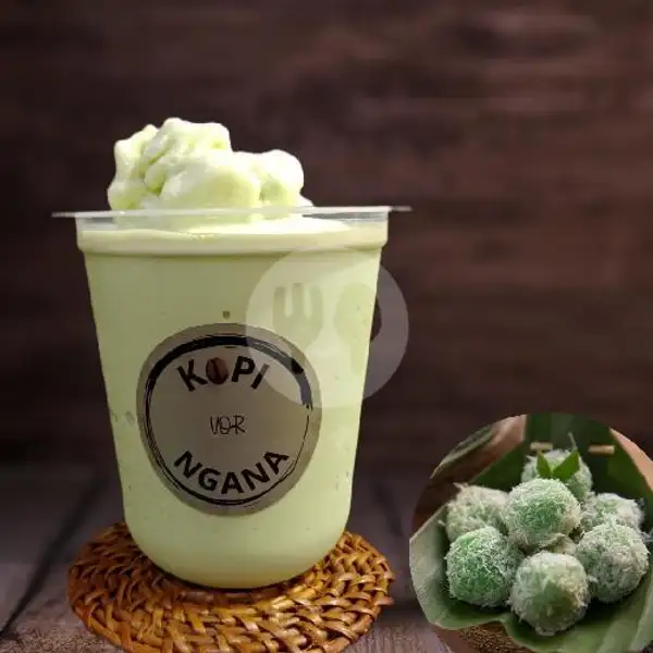 Green Cake (Klepon) Milkshake | Kopi Vor Ngana