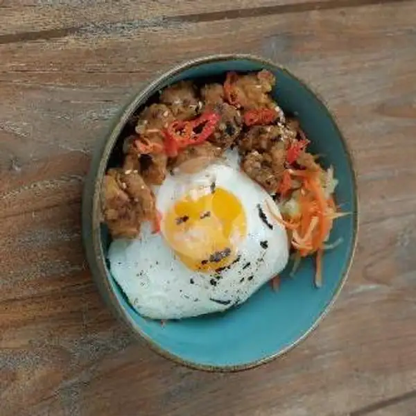 Chicken Salted Egg Ricebowl | Namcha Kitchen & Bar, Denpasar
