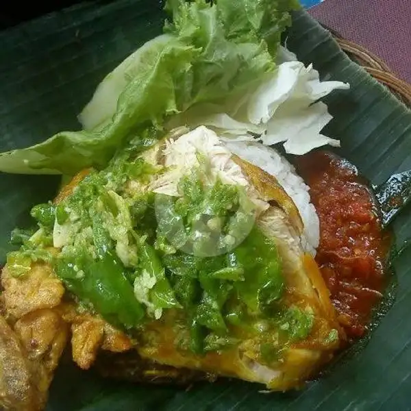 Ayam Penyet Cabe Ijo + Nasi | Dapur Mak Yuli 