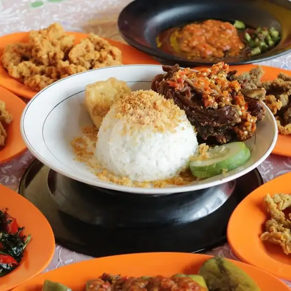 Bebek Remuk Sambal Bawang + Nasi | Ayam Goreng Nelongso, Wiyung