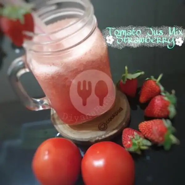 Jus Mix Strawberry + Tomat | Kedai Street Food, Balongsari Tama Selatan X Blok 9E/12