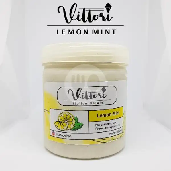 Ice Cream Es Krim Gelato Vittori - Lemon Mint | Vittori Gelato
