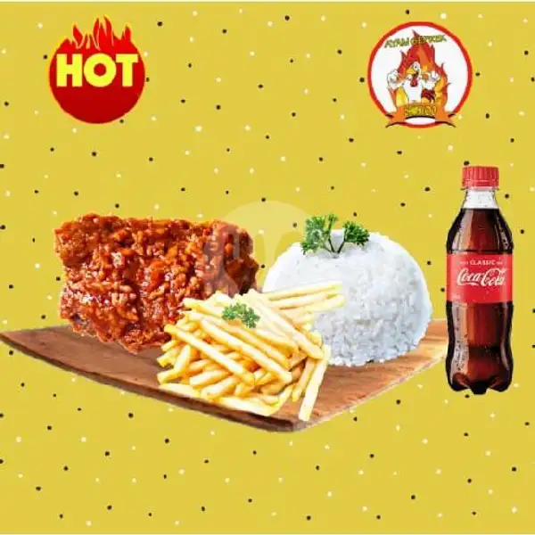 Paket Spicy SuperHot Gokil | Ayam Geprek Shinyoo, CIMONE