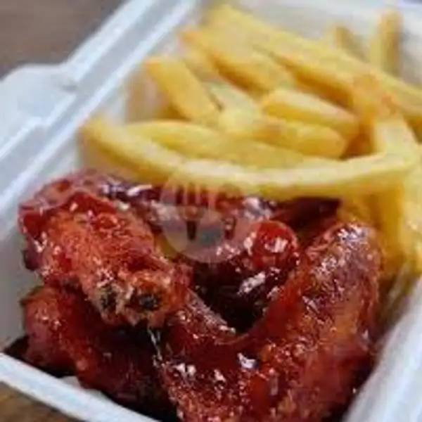 Paket Spicy Wings And French Fries | Kedai Lizdaff