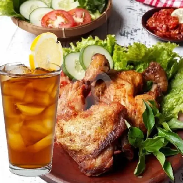 Paket Ayam Goreng + Nasi + Es Teh Manis | Ayam geprek & Goreng MAMAH MUDA