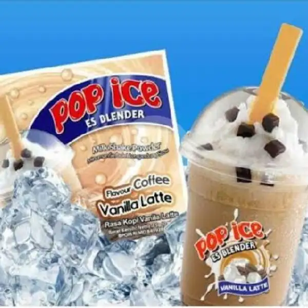 Pop Ice Vanilla Latte | Pop Ice Bubble / Ice Mocktail Rainbow