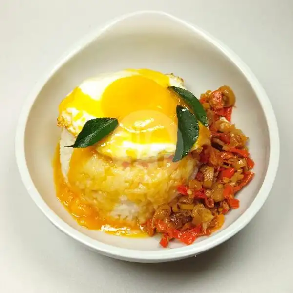 Nasi+ Telur+ Saos Telur Asin (Salted Egg) | Oemah Durian, Jagakarsa