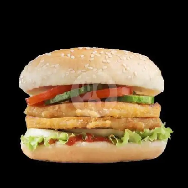 Burger Chicken Double Crispy | Kebab Yasmin, Kampung Melayu