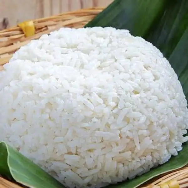 Nasi Putih | Shaqueena Kukuruyuk Ratunya Ayam Bakar Utuh, Pekanbaru