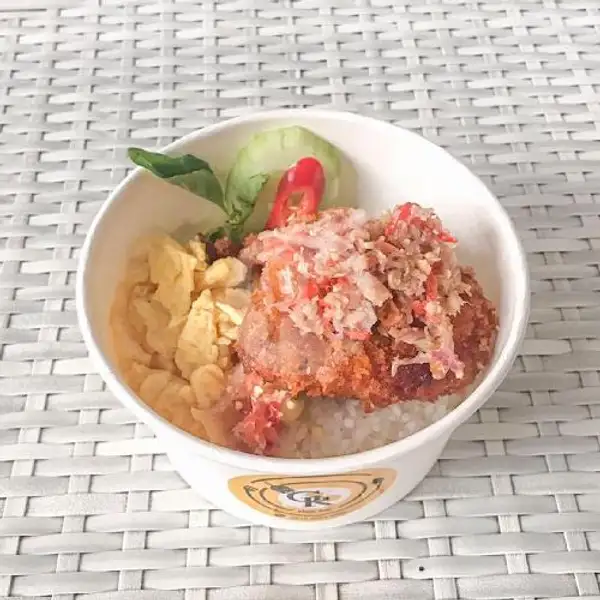 Paket Rice Bowl Chicken Wing + Pudding | GR Rice Box