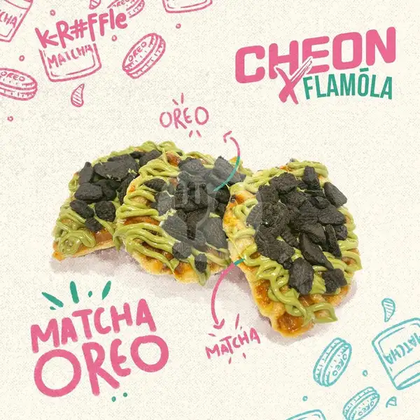 Matcha Oreo K-roffle | Cheon x Flamola, Nogotirto