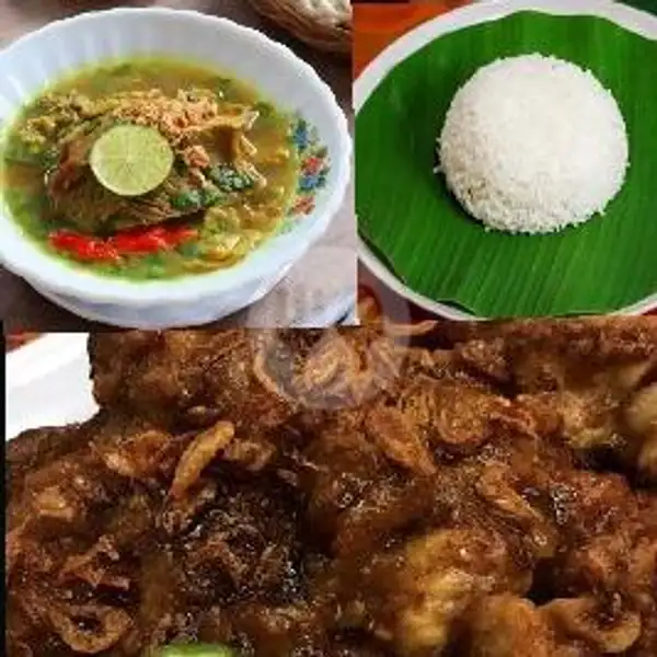 Paket Combo 2 ( Soto Daging + Sate Ayam 10 Tusuk + Nasi + Air Mineral ) | Sate, Soto & Sop Iga Mpok Siti Madura, Slipi