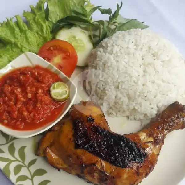 Ayam Bakar Lalapan + Sambel Mentah + Nasi | Ayam Bakar Dapur Widya