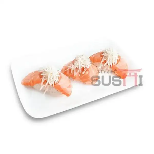 Salmon Sushi Nigiri | Street Sushi, KSU Depok