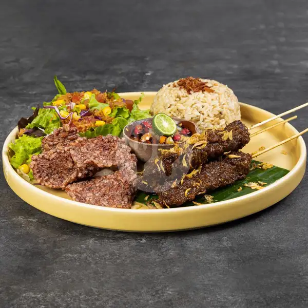 Burgreens-Style Maranggi Satay Platter | BURGREENS - Healthy, Vegan, and Vegetarian, Menteng