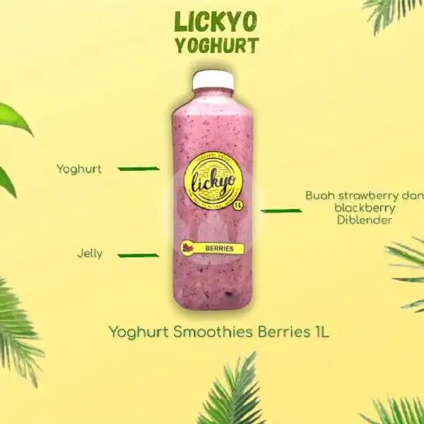 Yoghurt Berries Smoothies 1L | LickYo Creamy Yoghurt, Reog