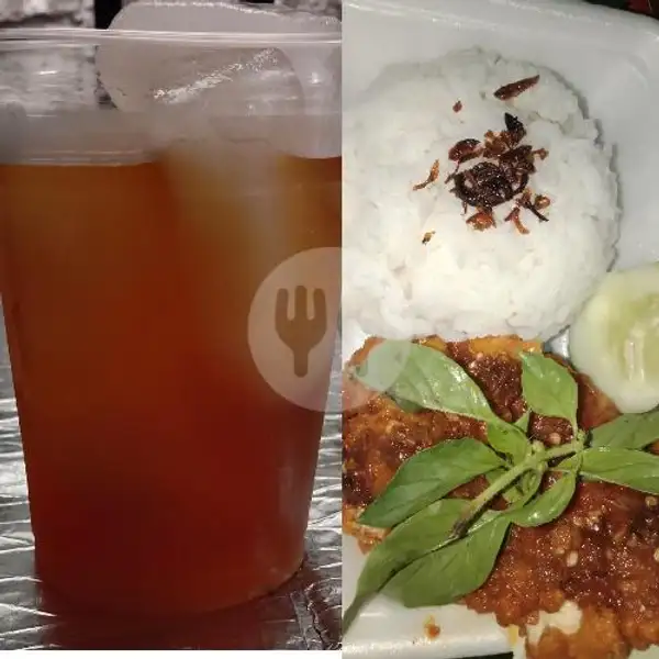 Paket Hemat 1 Ayam Geprex Es Teh | Chicken Katsu Phuk Phuk Aisyahrini