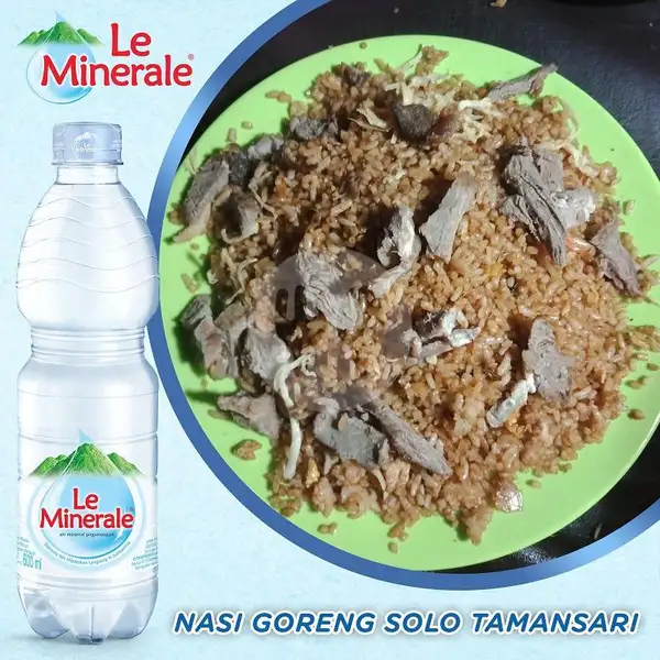 Nasi Goreng Kambing + Le mineral 600 ml | NASI GORENG SOLO TAMANSARI, DPN KNTR DISKOMINFO