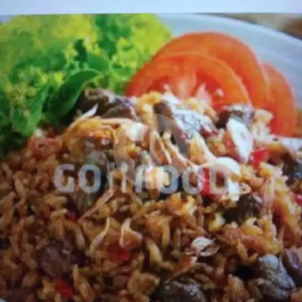 Nasi Goreng Telur Dadar / Ceplok + Ayam Goreng | Ketoprak Ibu Zaenab, Kulit
