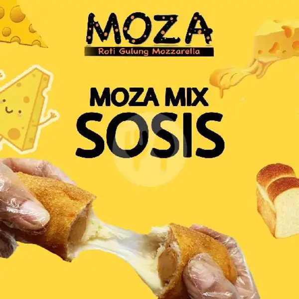 Moza Mix Sosis | Roti Gulung Mozarella