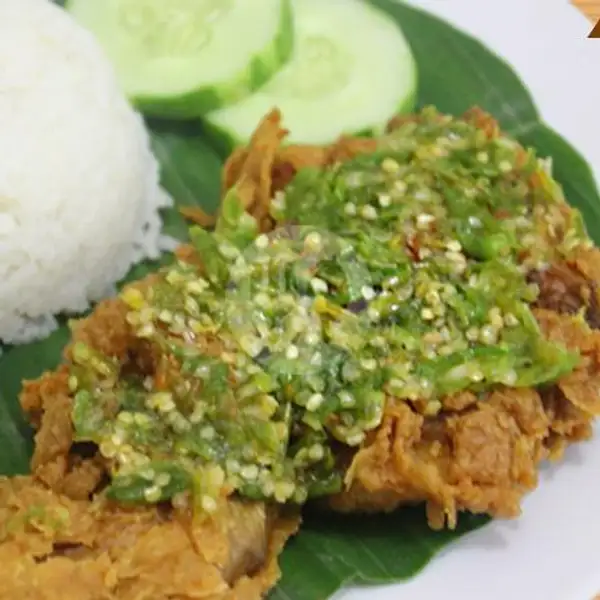 Nasi Ayam Geprek Sambal Ijo Special | Nasi Babat Krawu Ning Lina, Tandes