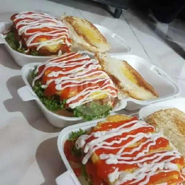 Burger Ayam Telur | Ayam Bakar Semarang, Jalan Hang Jebat
