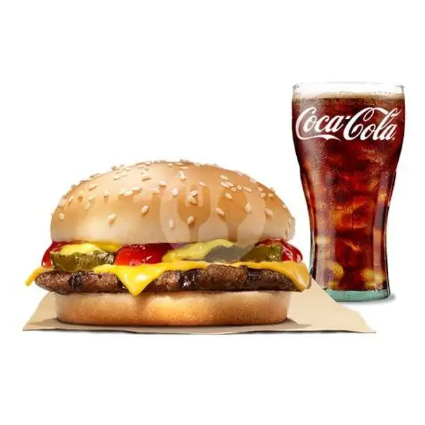 Mozarella Cheeseburger & Coke | Burger King, Level 21 Mall