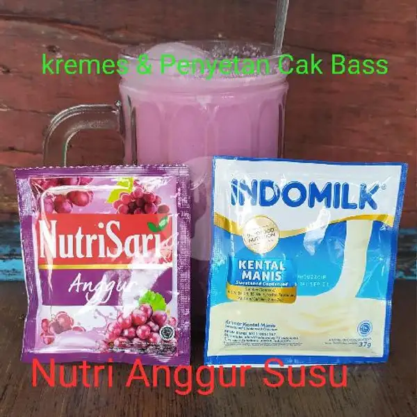 Nutri Susu Anggur | Kremes & Penyetan Cak Bass, Gubeng