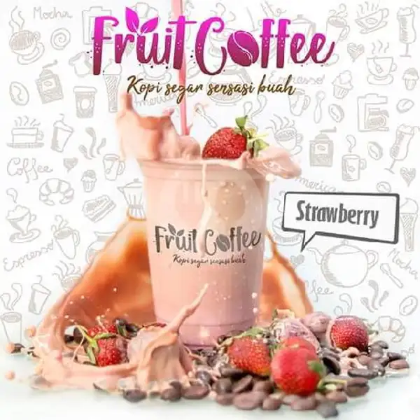 Minuman Es Kopi Yang Dipadu Dengan Perisa Strawberry Yang Asam Sekaligus Manis | Fruit Coffee, Moh. O. Sudiaman