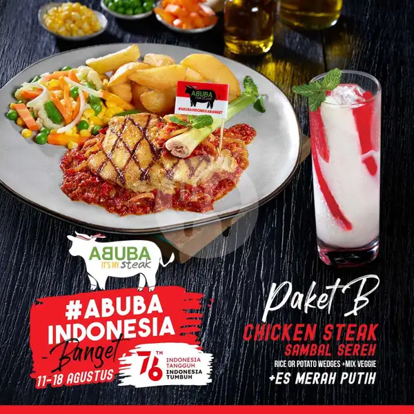 HUT RI Paket B | Abuba Steak, Bekasi