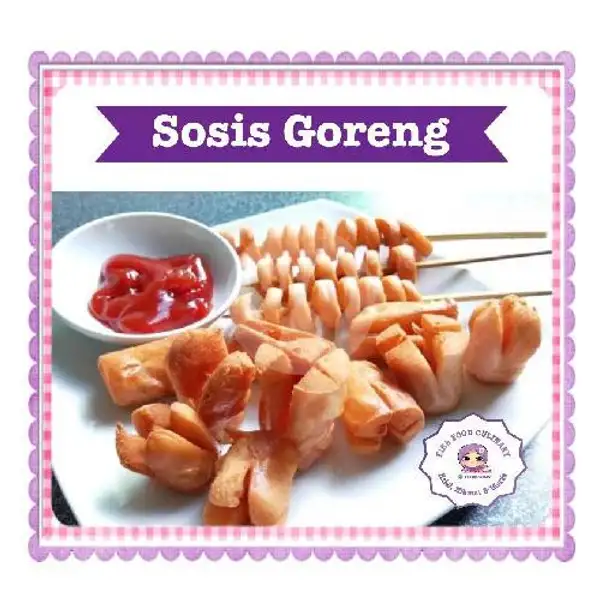 Sosis Ayam Goreng | Pecel Lele Dan Ayam Bakar Bumbu Kacang Purple House Cafe, Senen