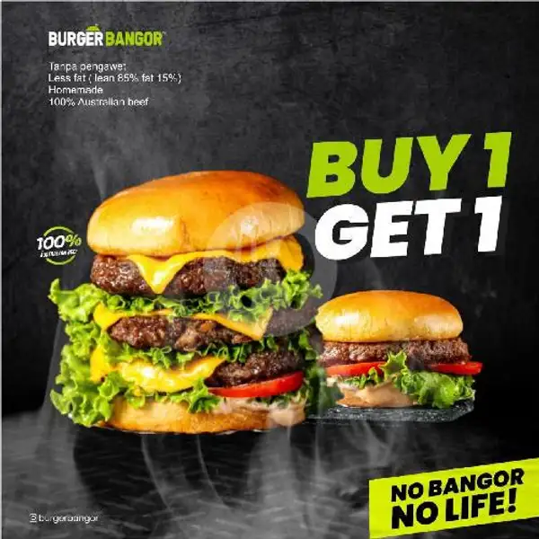 Buy 1 Get 1 C | Burger Bangor Express, Petemon Timur