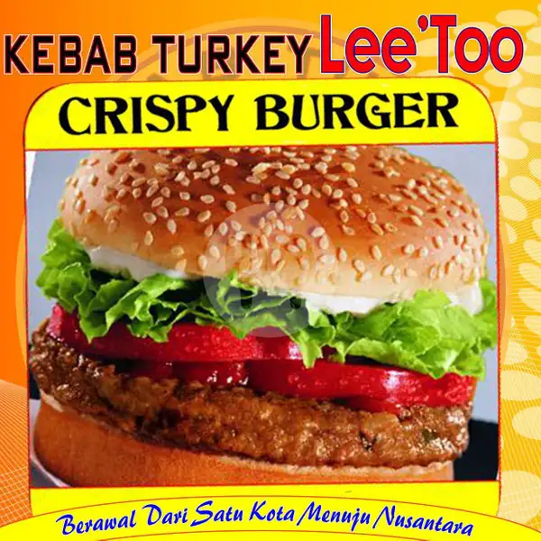 Burger Ayam Crispy | Kebab Turkey Lee'too, Gandul