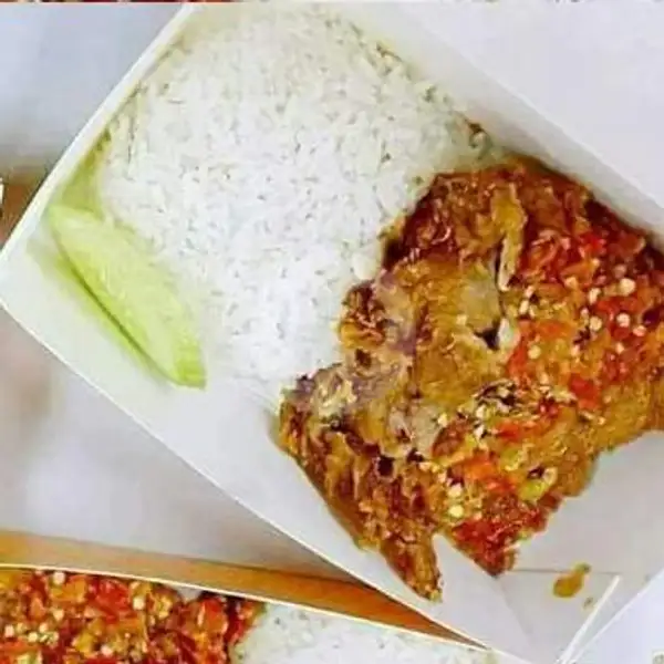 Nasi AYAM GEPREK JUMBO SAMBAL MERAH | Ayam Geprek Sambal Petir Bang Jaya, Rawalumbu
