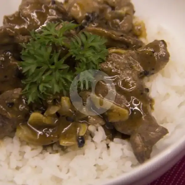 Rice Bowl With Homemade Smoke Beef | HomeRibs & Kulitin, Cinere
