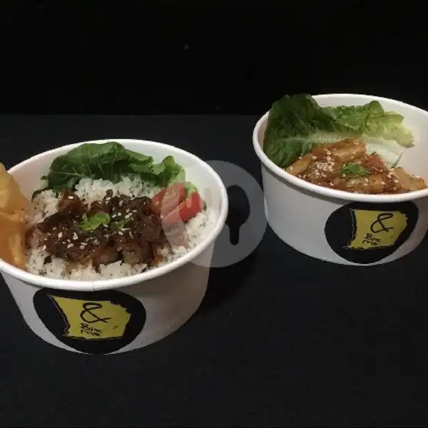 1 Korean Bulgogi Beef - Nori Rice dan 1 Toppokki Spicy Bit | &Bar, Bawean,  Surabaya