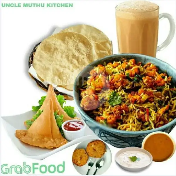 Nasi Briyani/Kebuli Gobi 65 (Mr) | Uncle Muthu Kitchen, Sesetan