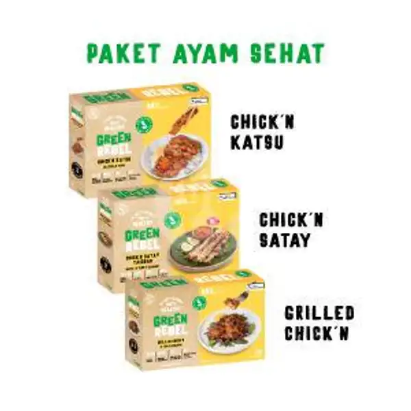 Green Rebel Paket Ayam Sehat | BURGREENS - Healthy, Vegan, and Vegetarian, Menteng