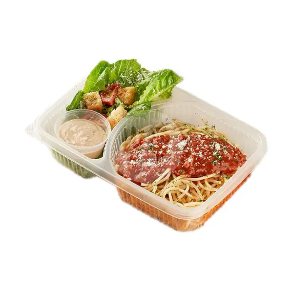 Spaghetti Bolognese with Caesar Salad | Fish & Co., Grand Indonesia