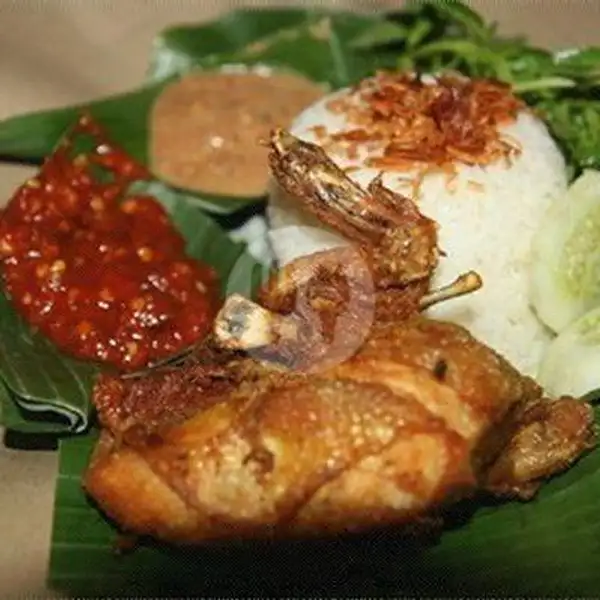 Paket Ayam Goreng + Nasi | Dapoer Marin Lombok Belimbing, Pasar Segar