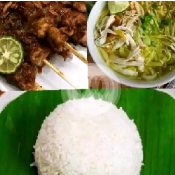 Sate Ayam Combo 1 (Sate Ayam 1 Porsi + Nasi + Soto Ayam + Free Es Teh Manis) | Menu Surabaya