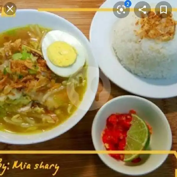 Nasi Soto Ayam Spesial + Telur Bulat 1 | Nasi Goreng Afdhol