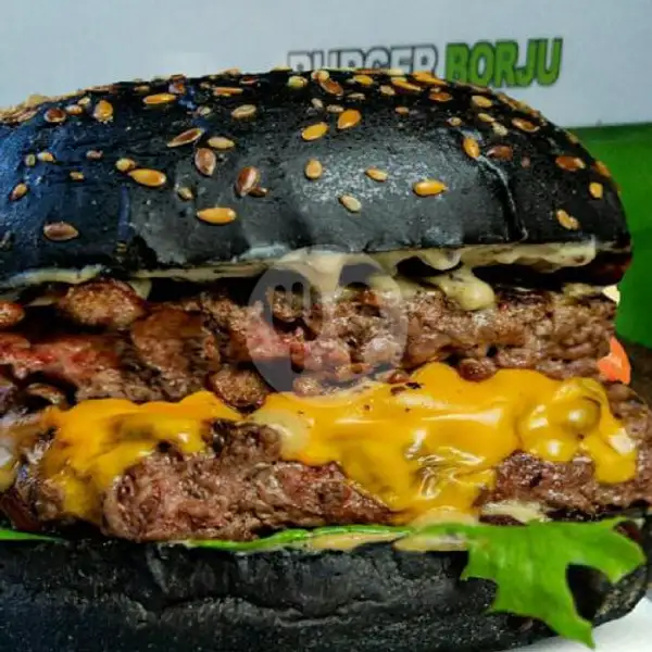 Black Double Beef Cheese | Burger Borju Citayam