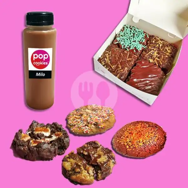 4 Brownies 2 Chunky Cookies 1 Milo | Pop Cookies, Bekasi Selatan