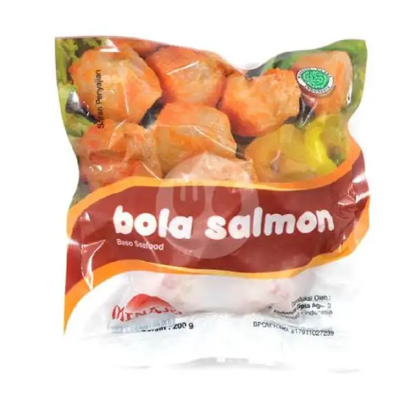 Minaku Bola Salmon 200 gr | Huma Frozen Food