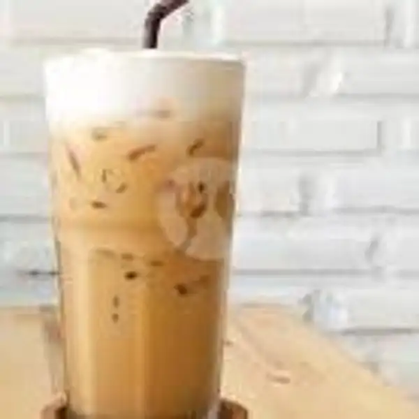 hazellnut latte ice | Rice Bowl Ayam Teriyaki Bibi Lung, Takoyaki, Indomie, Samoja Dalam