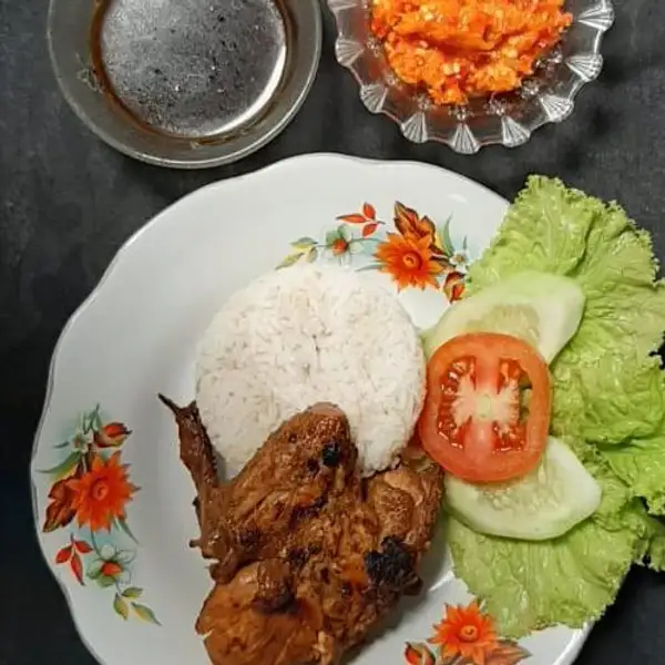 Ayam Bakar + Nasi + Es Teh Manis | Alon Alon Kopi, Sukmajaya