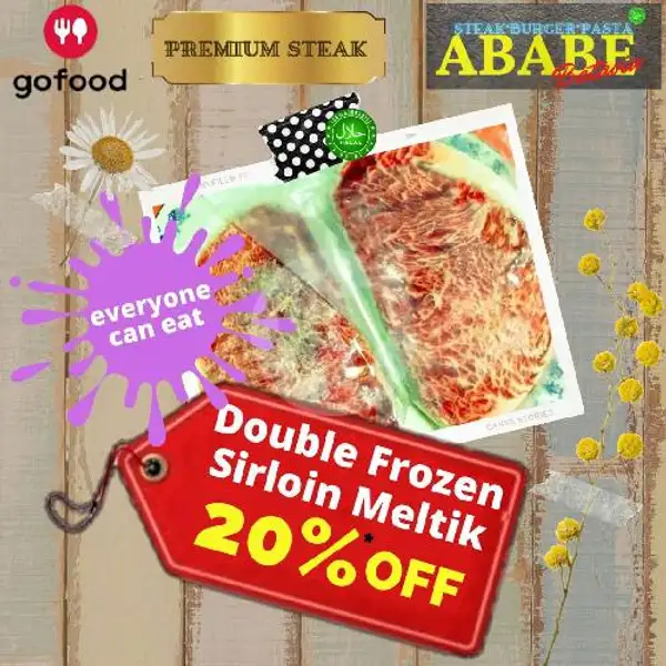 Double Frozen Sirloin Meltik Wagyu | Ababe Steak, Pondok Labu