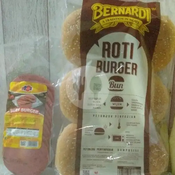 Roti Burger Bernardi 6s + Daging Burger 10s | Umiyummi Frozen Food, Bojong Gede